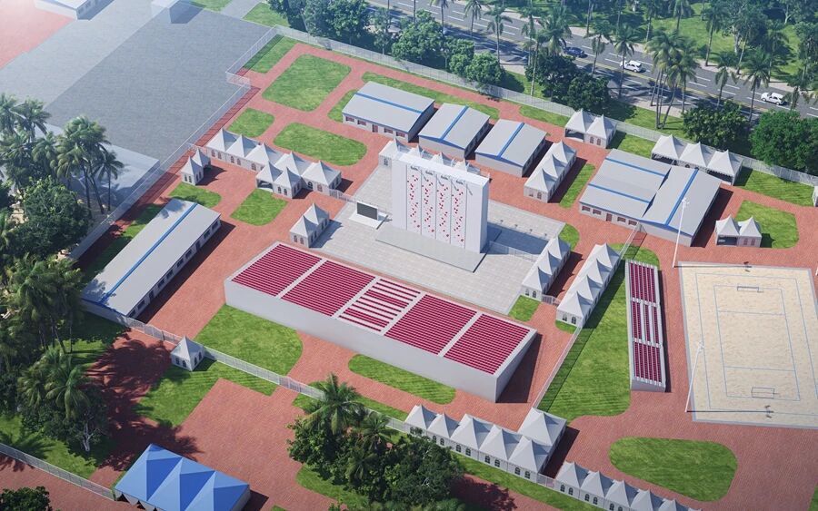 三亚亚沙会, 场馆搭建以, bY